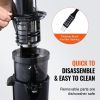 VEVOR Masticating Juicer, Cold Press Juicer Machine, 2.6" Large Feed Chute Slow Juicer, Juice Extractor Maker with High Juice Yield, Easy to Clean wit