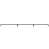 VEVOR Pipe Stair Handrail, 11FT Staircase Handrail, 440LBS Load Capacity Carbon Steel Pipe Handrail, Industrial Pipe Handrail with Wall Mount Sup