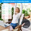 Lumbar Support Pillow For Office Chair Car Seat Home Dining Chair Soft Memory Foam Back Support Cushion With Vibration Washable Cover Elastic Str