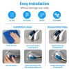 2Pcs Shower Grab Bars with Powerful Suction Cups 21.7in Long Waterproof Rustproof Bathroom Stool Bathtub Handicap
