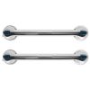2Pcs Shower Grab Bars with Powerful Suction Cups 21.7in Long Waterproof Rustproof Bathroom Stool Bathtub Handicap