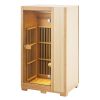 VEVOR Far Infrared Wooden Sauna, Room Home Sauna Spa for One Single Person