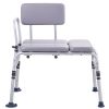 VEVOR Tub Transfer Bench for Bathtub 500lbs, Shower Seats for Adults, Lightweight Shower Bench for Elderly and Disabled with Padded Seat