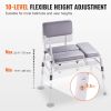 VEVOR Tub Transfer Bench for Bathtub 500lbs, Shower Seats for Adults, Lightweight Shower Bench for Elderly and Disabled with Padded Seat
