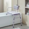 VEVOR Tub Transfer Bench for Bathtub 500lbs, Shower Seats for Adults, Lightweight Shower Bench for Elderly and Disabled with Padded Seat