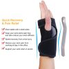 Wrist Support Brace Carpal Tunnel Wrist Brace Night Wrist Sleep Support Strap W/ Thumb Hole Removable Splint for Left Hand for Wrist Recovery Wei