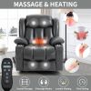 Dual Motor Infinite Position Up to 350 LBS Leatheraire Power Lift Recliner Chair