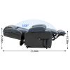 Dual Motor Infinite Position Up to 350 LBS Leatheraire Power Lift Recliner Chair