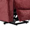 Liyasi Electric Power Lift Recliner Chair Sofa with Massage and Heat for Elderly, 3 Positions, 2 Side Pockets and Cup Holders, USB Ports
