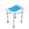 VEVOR Shower Chair for Inside Shower, Adjustable Height Shower Stool with Crossbar Support, Shower Seat for Shower Tub