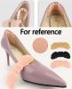 8 Pack Anti-Slip Heel Grips Liner Insert Self-Adhesive Shoe Pads for Loose Shoes Foot Care Protector - Black