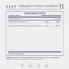 CLAV Organic Thyroid Support Supplement with Sea Kelp and Selenium from Mustard Seed Extract 120 Capsules Natural Thyroid Suppleme