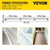 VEVOR Pipe Stair Handrail, 9FT Staircase Handrail, 440LBS Load Capacity Carbon Steel Pipe Handrail, Industrial Pipe Handrail with Wall Mount Supp