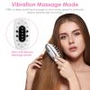 Electric Scalp Massage Comb Microcurrent Hair Brush Handheld Head Scratcher Massager Hair Oil Applicator with Vibration Micro-Current Mode Red &