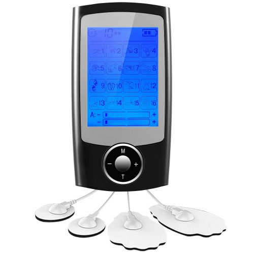 Rechargeable Tens Unit Machine Impulse Massager 16 Modes Pain Relief Body Massager Machine with Dual Outputs Rechargeable Tens Unit Machine Impulse Massager 16 Modes Pain Relief Body Massager Machine with Dual Outputs
