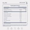 CLAV N°6 Natural Sleep Support with Melatonin 1 mg & L Tryptophan   Passionflower Valerian Root | Enhanced Sleep Supplement 60 Capsules