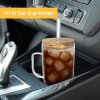 Glass Cups with Lids and Straws - 40 Oz Tumbler with Handle and Straw Glass Water Bottles Drinking Glasses Glass Straws Iced Coffee Cups Travel Coffee