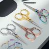 4pcs Plum Blossom Embroidery Scissors Set â€“ Stainless Steel Vintage Craft Scissors for Sewing, Office & Home Use