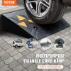 VEVOR Rubber Curb Ramp 2 Pack, 4.3" Rise Height Heavy-Duty 33069 lbs/15 T Capacity Threshold Ramps, Driveway Ramps with Stable Grid Structure for Cars