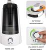 Humidifiers for Bedroom Quiet Ultrasonic Cool Mist Humidifier 5L with Auto Shut-Off Adjustable Mist Output Double 360°Nozzle Negative Ion,Less Than 30