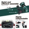 MAX PLUS EMERALD Wheels Outdoor Compact Mobility Scooter with 2pcs*20AH Lead acid Battery, 16 Miles, Cup Holders & USB charger Port