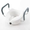 VEVOR Raised Toilet Seat, 5" Height Raised, 350 lbs Weight Capacity, for Round and Elongated Toilet, Twist Lock Installation