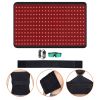 VEVOR Red Light Therapy for Body, 264 LEDs Light Therapy Pad with Controller, 10Hz Pulse, 5-30 Min Timer