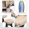 HOMCOM Massage Recliner Chair with Ottoman, 360° Swivel Recliner and Footstool, 10 Point Vibration, PU Leather Reclining Chair with Side Pocket and Re