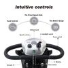 Four wheels Compact Travel Mobility Scooter with 300W Motor for Adult-300lbs, SILVER