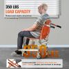 VEVOR EMS Stair Chair, 350 lbs Load Capacity, Foldable Aluminum Emergency Stair Climbing Wheelchair with 2 Wheels