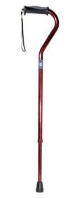 Offset Cane Aluminum w/Gel Grip - 300 LB Wt Capacity (Color: Blue Crackle)