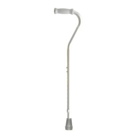 Bariatric Adjustable Height Offset Cane - 500 LB Wt Capacity (Color: Silver)