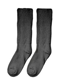 Diabetic Socks - (pair) Black (size: Large (10-13))