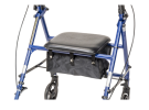 Drive Bariatric Rollator Steel w/6” Wheels & Adjustable Height Knocked-Down - 350 LB Wt Capacity