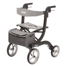 Drive Nitro Rollator with 10” Casters (Wrap Length: Black)