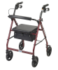 Drive Rollator - Aluminum w/Fold-Up & Removable Backrest, Padded Seat & Pouch
