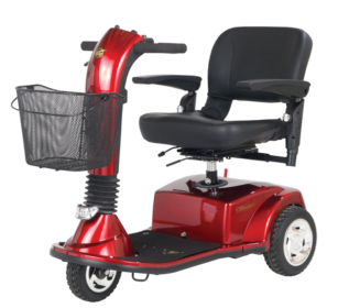 Companion II 3-Wheel Electric Scooter Full-Size (Color: Vermillion Red)