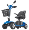 VEVOR - Heavy-Duty 4 Wheel All-Terrain Mobility Scooter - Folding Electric Powered Mobility Scooter & 12 Mile Long Range - 265 LB Wt Capacity