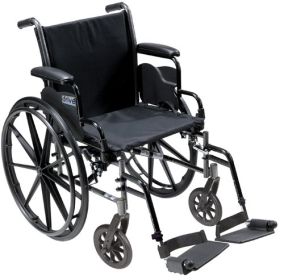 K3 - DRIVE Wheelchair, Lightweight,  Detachable Desk Arms - Cruiser III - 350 Lb. Capacity (Seat: 20", Front Riggings: Elevating Leg Rests)
