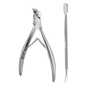 Toe Nail Clippers Nail Correction Thick Ingrown Toenails Nippers Dead Skin Nail Art Pedicure Care Plier Cutter Scissor Tool (Color: silver set)