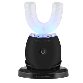Sharper Image 360 Whitening Toothbrush with Recharging Base (White: Black)