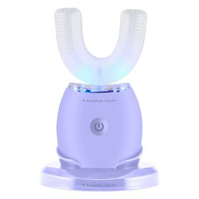 Sharper Image 360 Whitening Toothbrush with Recharging Base (White: Lavender)