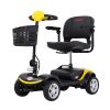 Four wheels Compact Travel Foldable Outdoor Electric Power Mobility Scooter for Adult with LED Lights