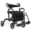 Practical Folding Rolling Walker Transport Wheelchair