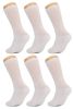 Mens Diabetic Crew Socks Non-Binding Cotton Crew Diabetes Socks 6 Pairs