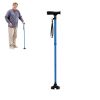Collapsible Walking Cane with Adjustable Heights for Hiking