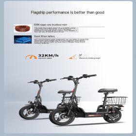 Compact and Convenient: T3 Hezzo E-Bike for Urban Travel - 330 LB WT Capacity (HEZZO SPORT-T3-3: orange)