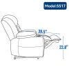 Up to 350 LBS Chenille Power Lift Recliner Chair, Heavy Duty Motion Mechanism with 8-Point Vibration Massage and Lumbar Heating, USB and Type-C P