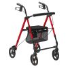 VEVOR Rollator Walker for Seniors and Adult, Lightweight Aluminum Foldable Rolling Walker with Adjustable Seat and Handle