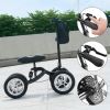 Foldable Aluminum Knee Walker - All-Terrain with 12" Tires